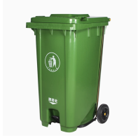 德力彩 加厚垃圾桶 脚踏垃圾桶 100L 个