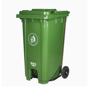 德力彩 加厚垃圾桶 脚踏垃圾桶 100L 个