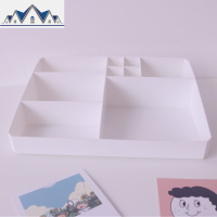 ins风桌面简约抽屉式收纳盒防尘化妆品置物架大容量梳妆台整理盒 三维工匠