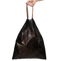 茶花 一大卷抽绳垃圾袋M100 45cm*50cm*100只/卷