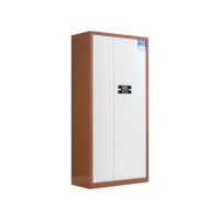 阿拉贡保密柜财务档案柜文件柜办公室资料储物柜保险柜通体咖框白门-电子密码锁