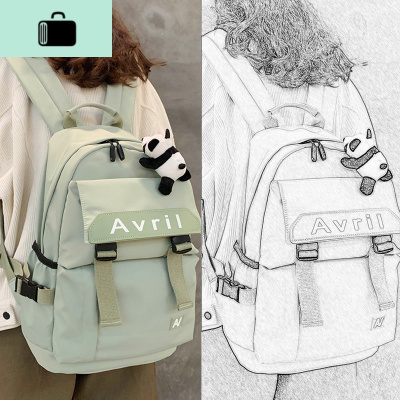 初中生书包女韩版高中学生大容量原宿ulzzang气质男大学生双肩包NEW LAKE