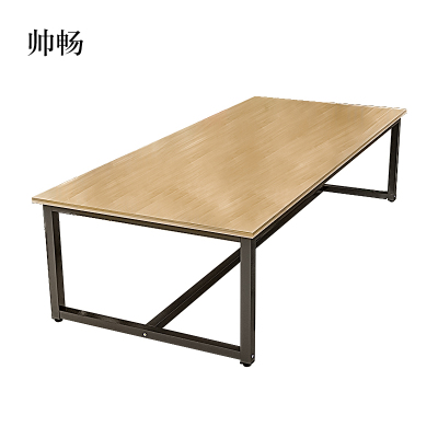 帅畅会议桌长方形老板桌培训洽谈简约现代职员办公桌长桌办公家具[工厂现做 7天内发货]