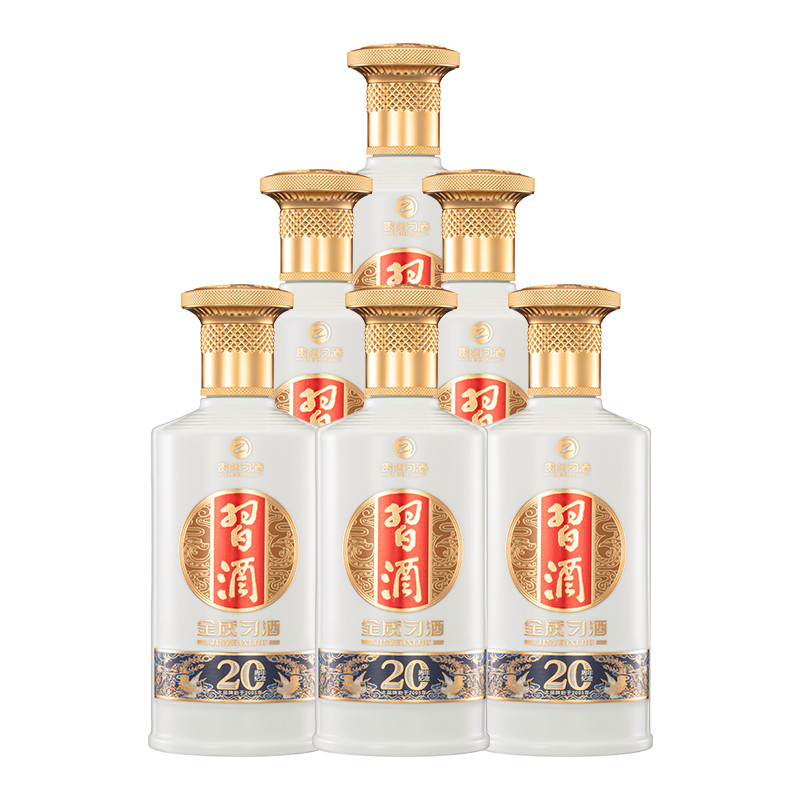 贵州习酒 金质习酒53度 500ml*6瓶 整箱装高度酱香型白酒 新版 習酒(XI LIQUOR)