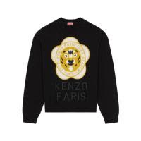 高田贤三(Kenzo)羊毛圆领毛衣男运动卫衣时尚百搭休闲长袖KENZO风