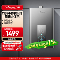 万和 二级能效 燃气热水器天然气家用智控水伺服恒温增压零冷水直流变频节能省气四重防冻13L MS3D13-PRO