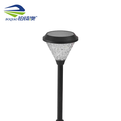 铂锜澳 圆形太阳能地插灯 200*720mm-白光暖光 个