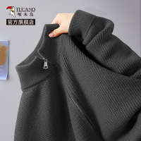 啄木鸟开衫毛衣男秋冬2024新款加绒加厚针织衫男士冬季外套潮牌Y