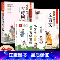 [全套3册]小学生必背文学常识+古诗词+文言文 小学通用 [正版]小学生必背文学常识大全彩图版 小学 文学常识积累大全