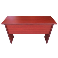 风雷动会议桌双人条桌培训移动小型长方形桌现代简约会议室条形桌1.8米免漆板红胡桃