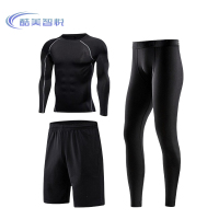 酷美智悦 黑拼白长袖三件套(M-3XL) KM-FZ210 套