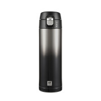 双立人 ZW-BP828/1033577 真空保温弹跳杯 黑银色430mL