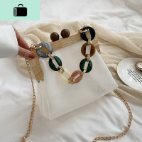 洋气透明果冻小包包2020新款潮网红高级感夏天少女感单肩斜挎女包NEW LAKE女斜挎包