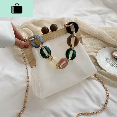 洋气透明果冻小包包2020新款潮网红高级感夏天少女感单肩斜挎女包NEW LAKE女斜挎包