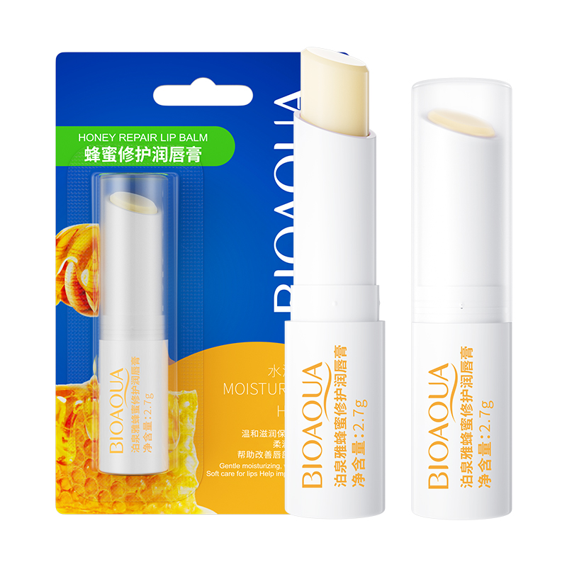 泊泉雅蜂蜜修护润唇膏 滋润保湿2.7g/支