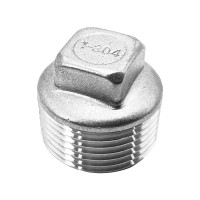 允诚 加厚不锈钢外丝堵头 DN10 个