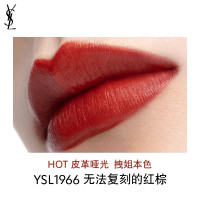 [国内专柜版 正品保证]圣罗兰(YSL)哑光细管口红小金条1966 暖棕红 2.2g