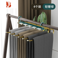 三维工匠轻奢折叠裤架多多层裤子衣架家用魔术裤夹衣柜收纳器裤挂架