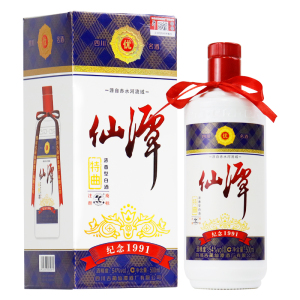 潭酒仙潭特曲纪念1991 54度500ml*1瓶 浓香型白酒