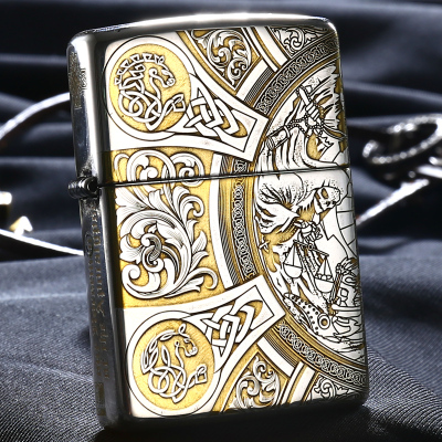 ZIPPO打火机正版纯铜盔甲天启四骑士启示录男士煤油防风火机之宝专柜正品送礼收藏定制刻字zpo男女