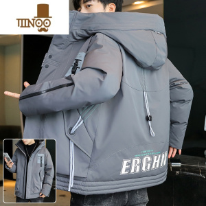 YANXU冬季外套男连帽潮牌宽松休闲棉服男款加厚保暖棉衣冬装棉袄子衣服