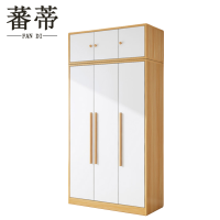 蕃蒂衣柜三门含顶柜台