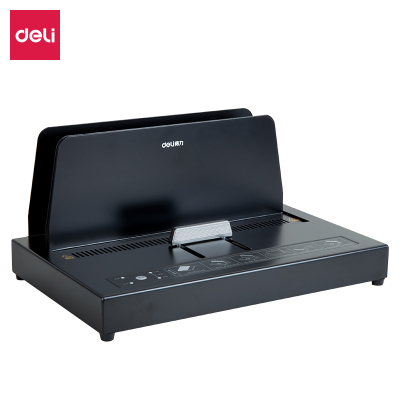 得力deli胶装机14671热熔装订机热熔胶全自动A4标书文件财务会计凭证快速装订
