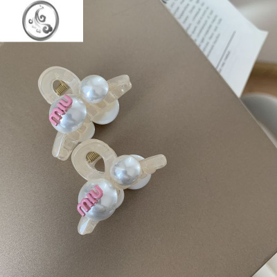JiMi简约珍珠公主头抓夹小号刘海碎发夹发饰头饰小夹子女鲨鱼夹头夹女