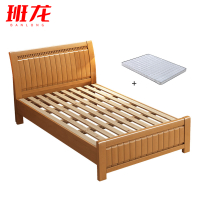 班龙公寓床151*206cm+床垫榉木色套
