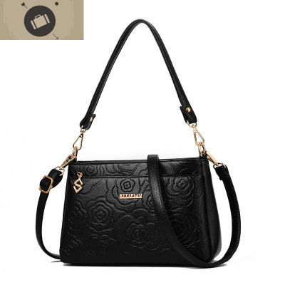 中年女包2019新款韩版斜挎包软皮小包包老年女士单肩包妈妈背包艾狄伊娃单肩包