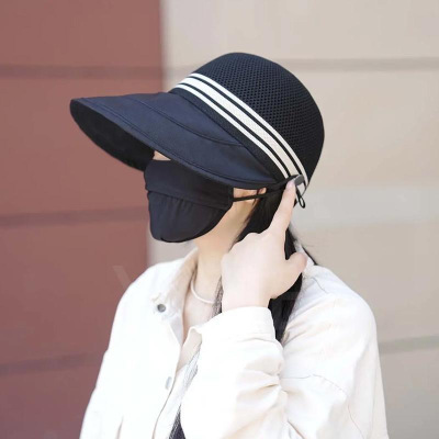 2026春季新款速干镂空渔夫帽子防晒空顶遮脸渔夫帽遮阳帽宽檐帽檐_1