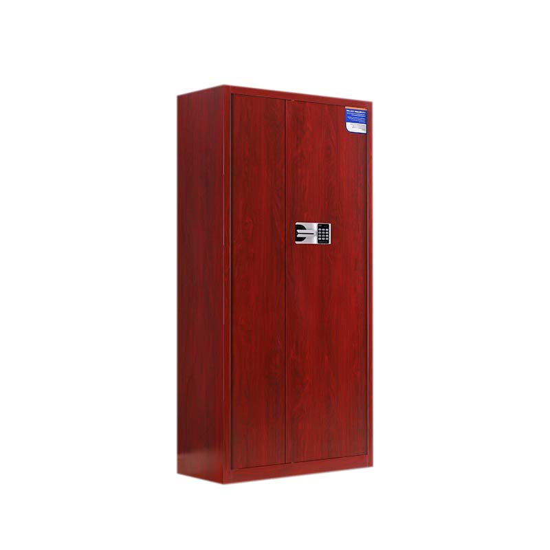 正斌保密柜财务档案柜文件柜办公室资料储物柜保险柜电子密码国保锁通体红木纹-国保密码锁