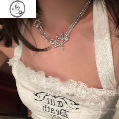 JiMi2023春夏辣妹星星颈链妹y2k镶钻小众高级感项链女choker锁骨链