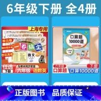 6年级下 语数英(全3册)+口算10000道 小学通用 [正版]2024一卷搞定五年级上沪教版一二年级三四六年级七八九年