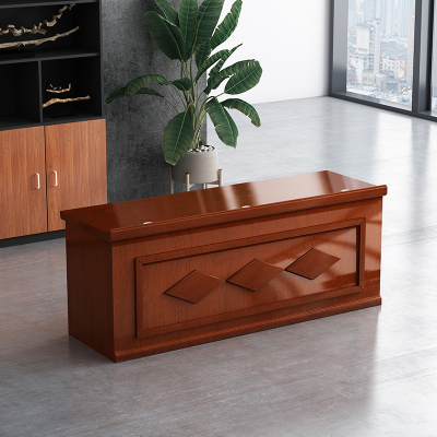 臻远 ZY-ZXT-1 演讲台木质贴皮油漆条形培训桌2.4米 2张以下需自行组装 2400*600*760