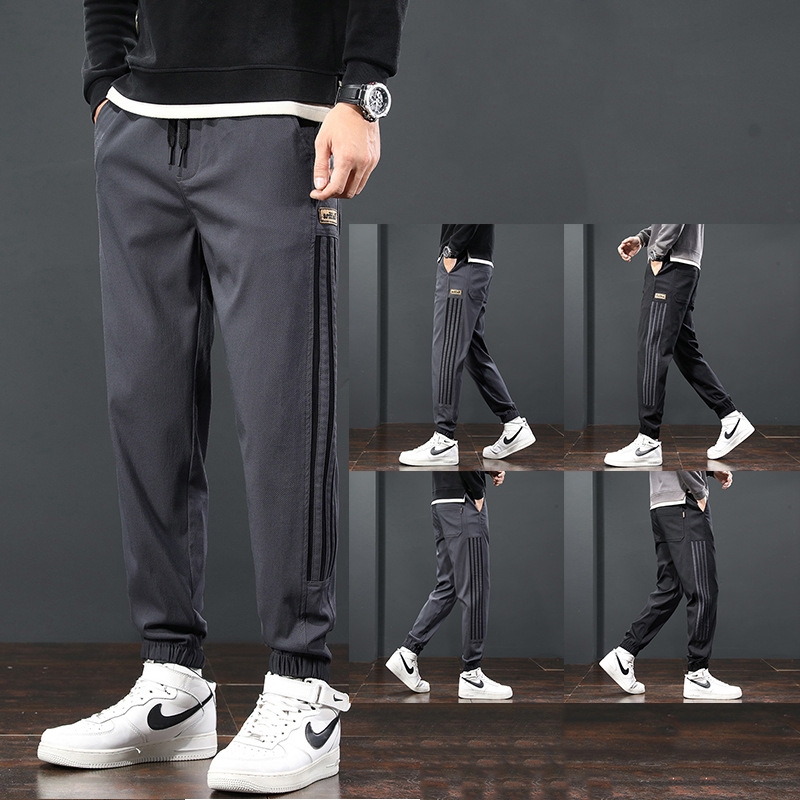 潮牌哈伦束脚裤男士休闲九分裤新款潮流百搭青年休闲裤男