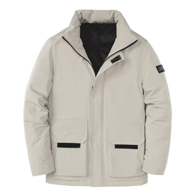 冬季男士工装羽绒服韩版宽松加厚面包服白鸭绒青年百搭男装外套潮