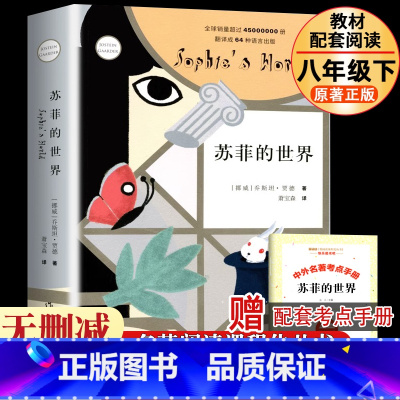 苏菲的世界 [正版]钢铁是怎样炼成的经典常谈人教版无删减版原着全套人民教育出版社名人传苏菲平凡的世界阅读八年级下册初中生