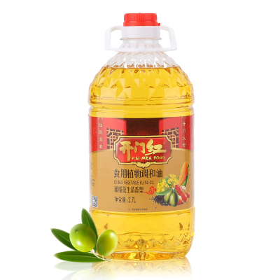 开门红花生橄榄清香型食用调和油大桶2.7升商超同款色拉油炒菜油2700ml