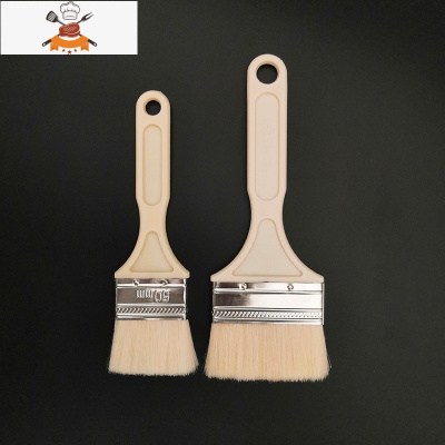 毛刷厨房烙饼油刷软毛刷食品调料刷家用烘焙蛋液刷可高温烧烤刷 敬平 组合两支装2寸+3寸