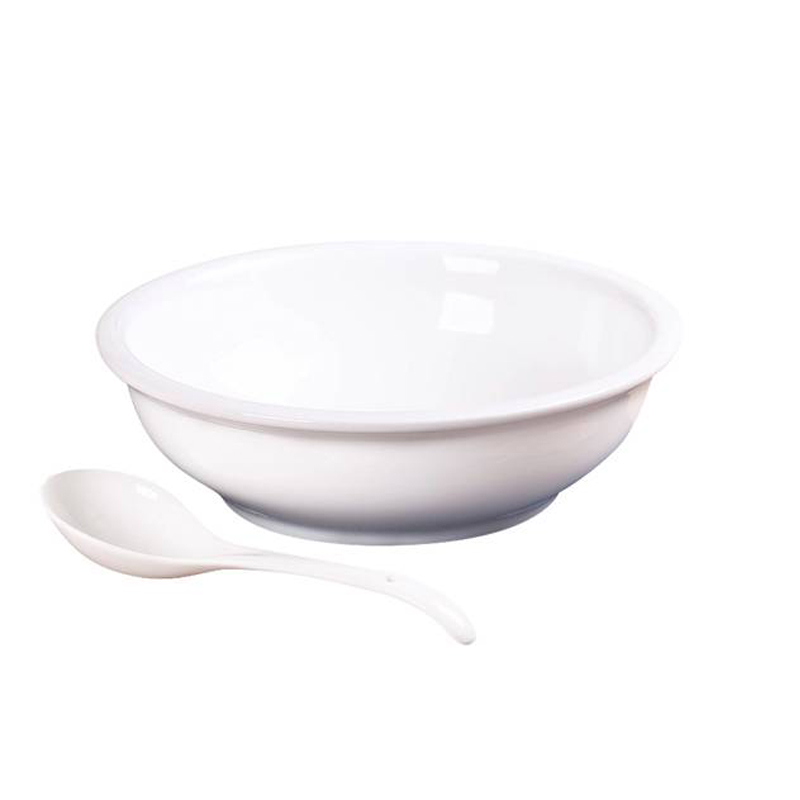 安立洁康 陶瓷汤碗勺 10英寸(套)