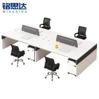 铭思达职员桌1.2米四人位含柜椅套