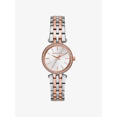 Michael Kors女士两色拼接时尚优雅气质欧美手表礼盒装赠品