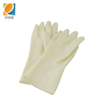 阿祺果 橡胶手套 白色特厚型S-XL 双