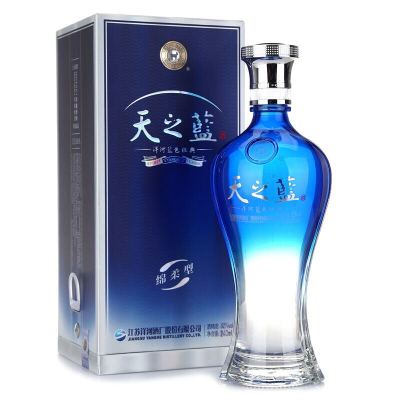 洋河蓝色经典 天之蓝 52度 240ML 单瓶 浓香型白酒