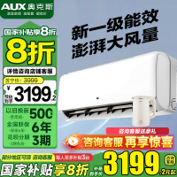 奥克斯(AUX)空调挂机3匹新一级能效 变频冷暖 壁挂式空调国家补贴 商居两用空调72GW/BpR3ZAQK(B1)