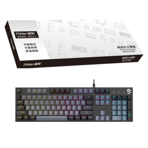 富勒fuhlen K1S电脑办公家用有线键盘(计价单位:个)灰黑色