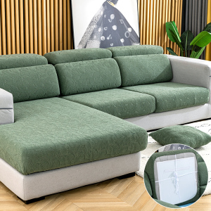 幸福派 四季全包沙发笠沙发套弹力沙发套罩简约现代四季针织提花面料沙发笠防猫抓加厚坐垫针织沙发罩全包套巾盖布