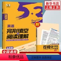 [七年级]53完形填空与阅读理解 初中通用 [正版]蓝皮英语系列七八九年级初中中考语法分层强化训练初三一二语法大全必刷题