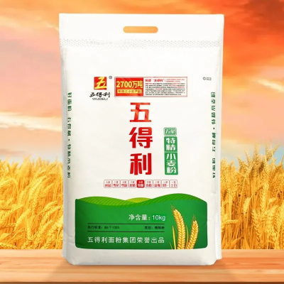[五得利面粉]五星特精小麦粉5kg家用通用面粉粉10斤